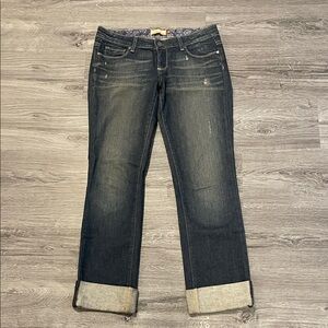 PAIGE Jimmy Jimmy Dark Indigo Boyfriend Jeans. Size 25, EUC